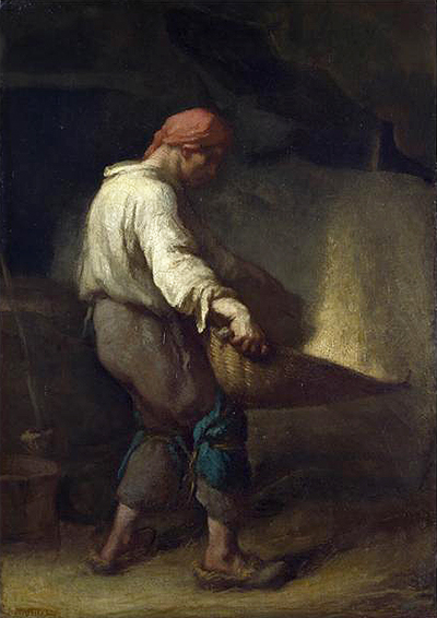 A Winnower Jean-Francois Millet